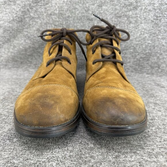 ✅Mens 11M Clarks Devington Chukka Boots Brown Nubuck Leather Lace Up Ankle Shoes main image 7